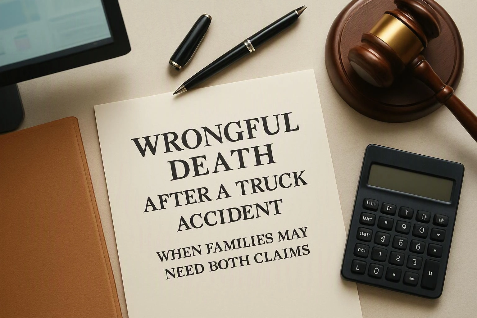 Wrongful Death After a Truck Accident: When Families May Need Both Claims