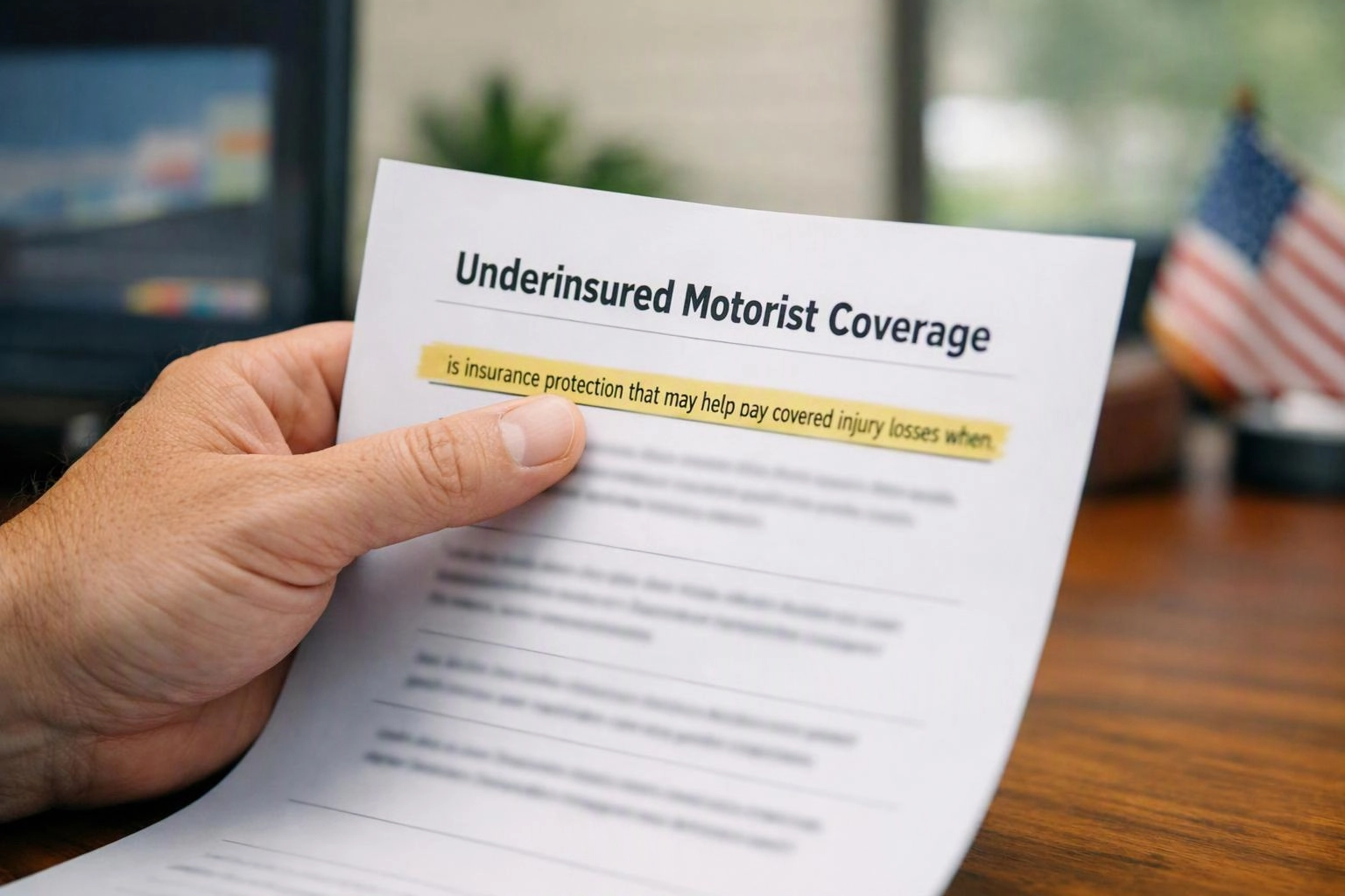 Underinsured motorist coverage