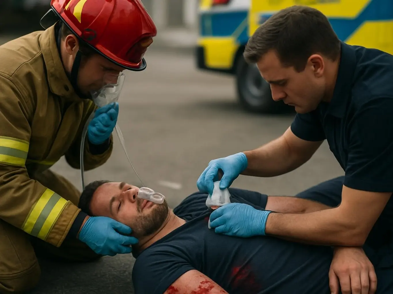 Personal injury lawyer meeting crash victim near Union City Historic District after rainy day car accident