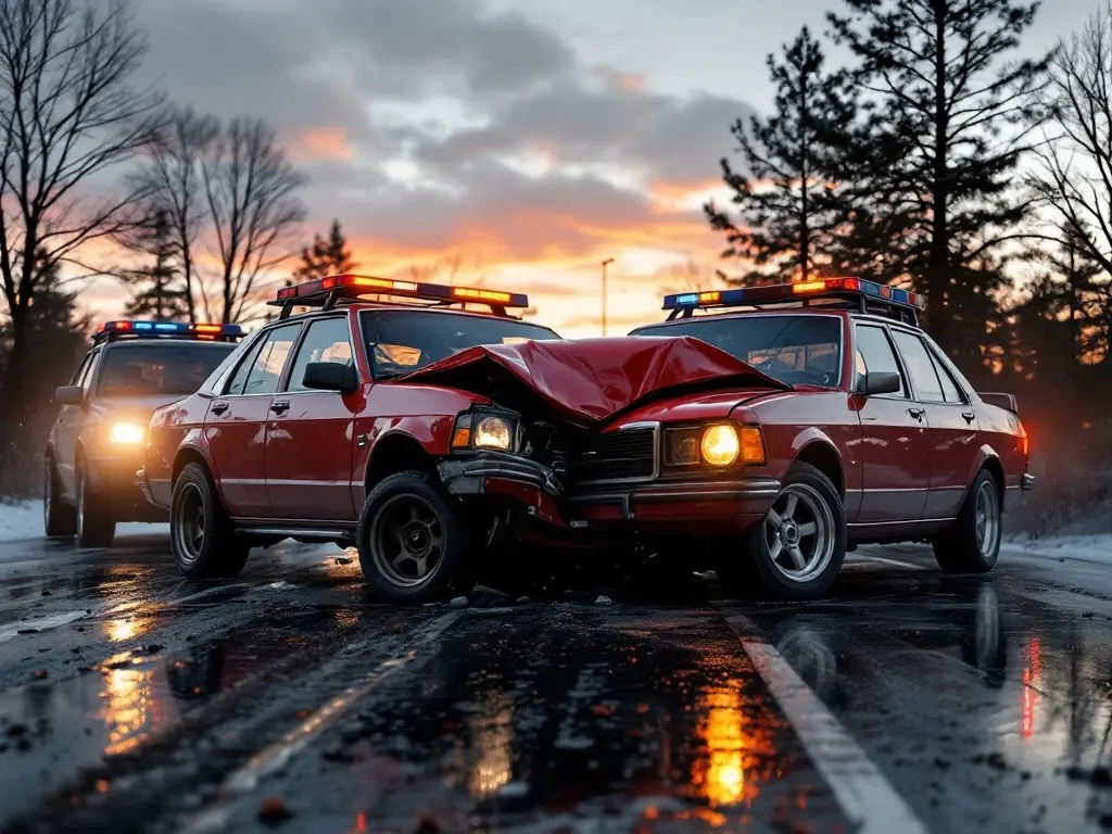 Union City truck accident attorney reviewing evidence from freight corridor collision during summer storm